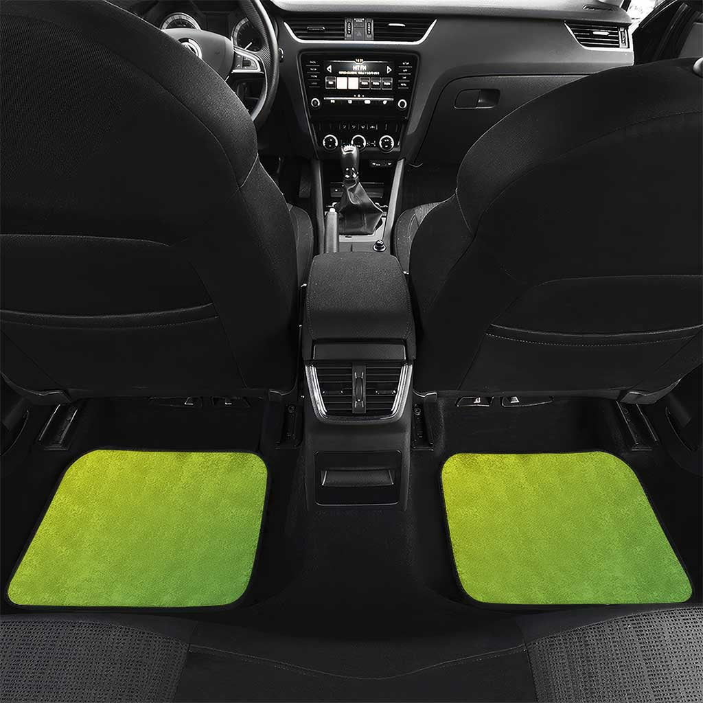 Personalized Skull Bowling Car Mats with Neon Green Strike Design - Edgy Bowler Style - Wonder Print Shop