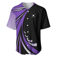 Personalized Purple Winged Golf Ball Baseball Jersey Bold Golf Graphic Design - Wonder Print Shop