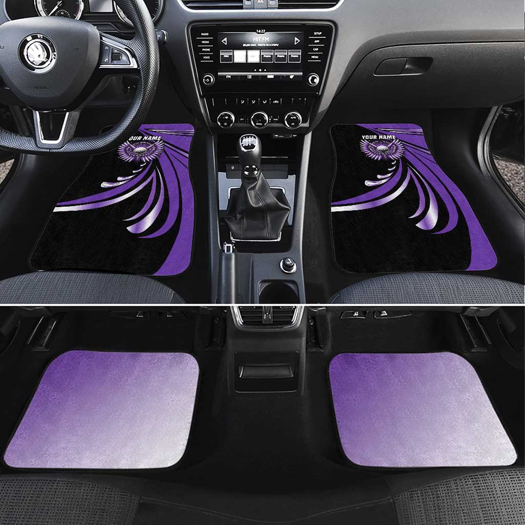 Personalized Purple Winged Golf Ball Car Mats Bold Golf Graphic Design - Wonder Print Shop