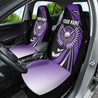 Personalized Purple Winged Golf Ball Car Seat Cover Bold Golf Graphic Design - Wonder Print Shop