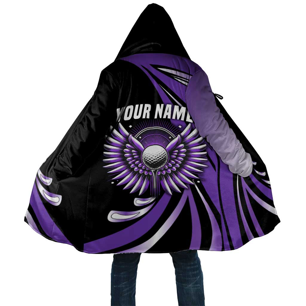 Personalized Purple Winged Golf Ball Cloak Bold Golf Graphic Design - Wonder Print Shop