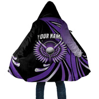 Personalized Purple Winged Golf Ball Cloak Bold Golf Graphic Design - Wonder Print Shop
