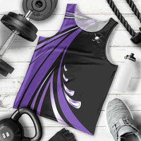 Personalized Purple Winged Golf Ball Men Tank Top Bold Golf Graphic Design - Wonder Print Shop