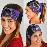 Personalized Purple Winged Golf Ball Neck Gaiter Bold Golf Graphic Design - Wonder Print Shop