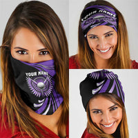Personalized Purple Winged Golf Ball Neck Gaiter Bold Golf Graphic Design - Wonder Print Shop