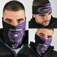 Personalized Purple Winged Golf Ball Neck Gaiter Bold Golf Graphic Design - Wonder Print Shop