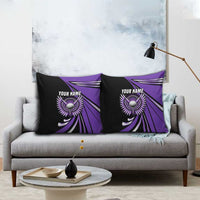 Personalized Purple Winged Golf Ball Pillow Cover Bold Golf Graphic Design - Wonder Print Shop