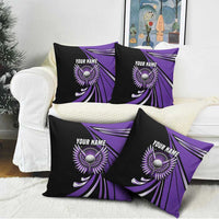 Personalized Purple Winged Golf Ball Pillow Cover Bold Golf Graphic Design - Wonder Print Shop
