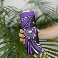 Personalized Purple Winged Golf Ball Skinny Tumbler Bold Golf Graphic Design - Wonder Print Shop