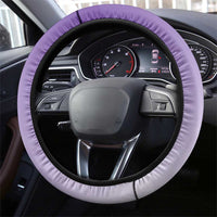 Purple Winged Golf Ball Steering Wheel Cover Bold Golf Graphic Design - Wonder Print Shop