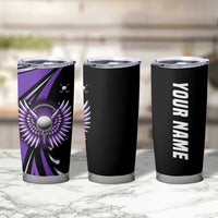 Personalized Purple Winged Golf Ball Tumbler Cup Bold Golf Graphic Design - Wonder Print Shop