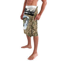 Personalized Largemouth Bass Fishing Lavalava with Camo Reeds - Outdoor Angler Design - Wonder Print Shop
