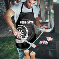 Personalized Black and White Dartboard Apron Bullseye Target Design for Dart Players - Wonder Print Shop