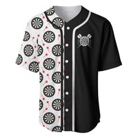 Personalized Black and White Dartboard Baseball Jersey Bullseye Target Design for Dart Players - Wonder Print Shop