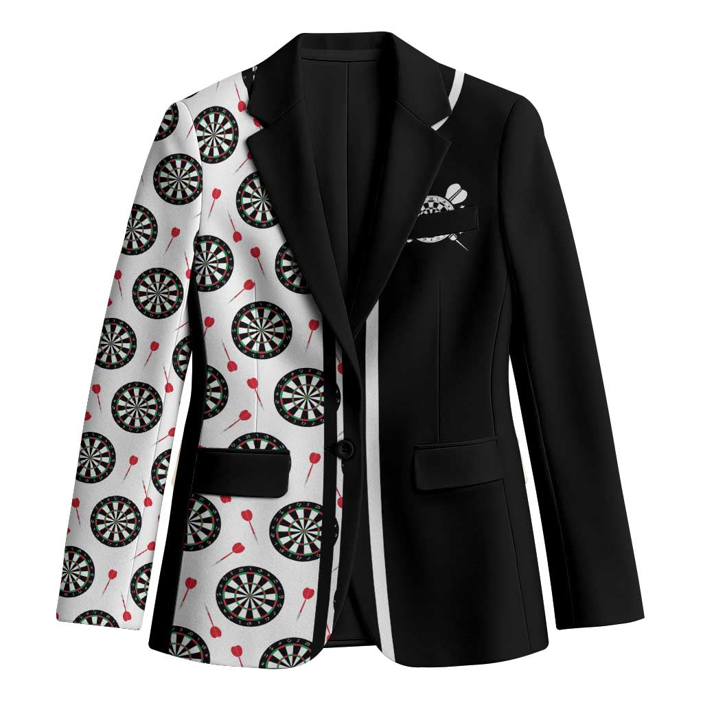 Personalized Black and White Dartboard Blazer Bullseye Target Design for Dart Players - Wonder Print Shop