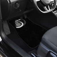 Personalized Black and White Dartboard Car Mats Bullseye Target Design for Dart Players - Wonder Print Shop