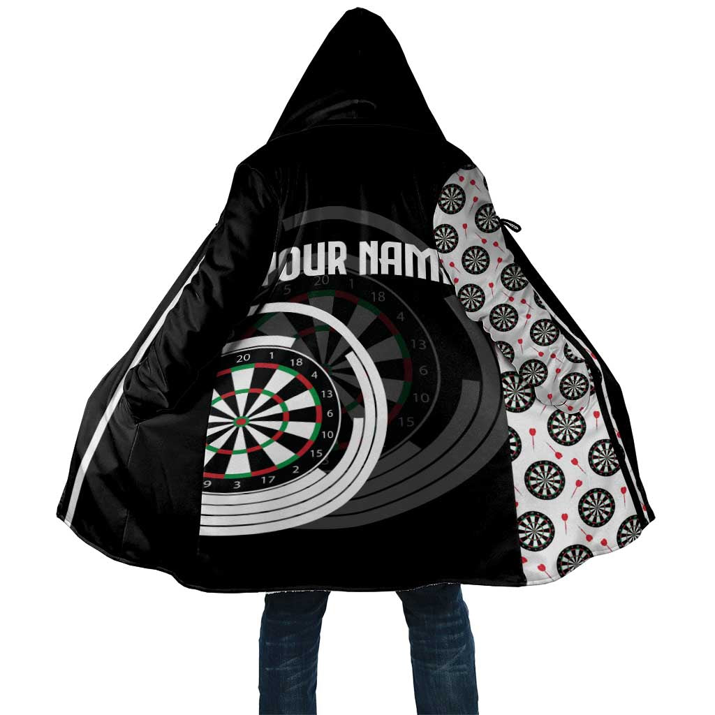 Personalized Black and White Dartboard Cloak Bullseye Target Design for Dart Players - Wonder Print Shop