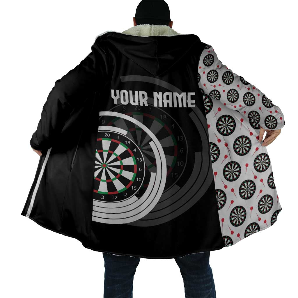 Personalized Black and White Dartboard Cloak Bullseye Target Design for Dart Players - Wonder Print Shop