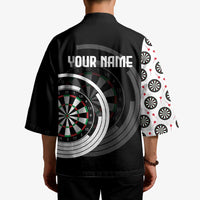 Personalized Black and White Dartboard Kimono Bullseye Target Design for Dart Players - Wonder Print Shop