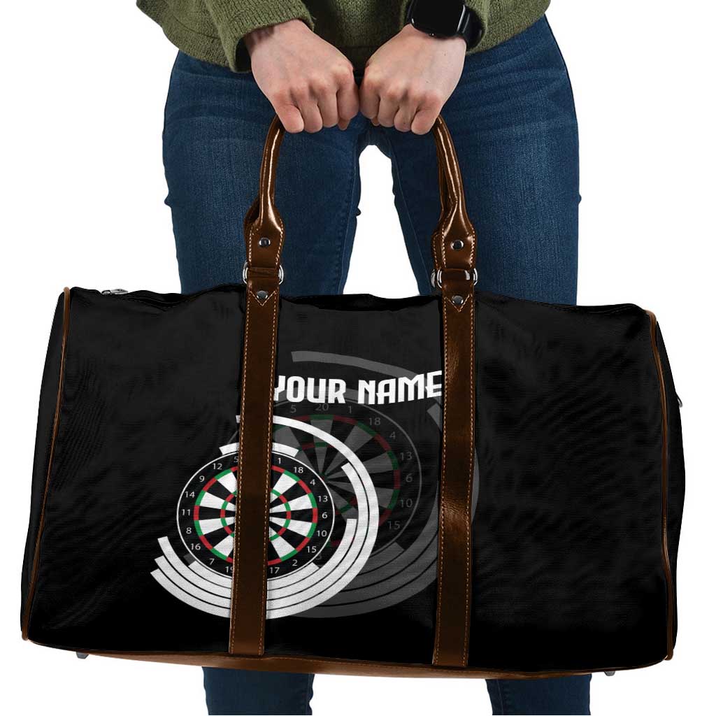 Personalized Black and White Dartboard Travel Bag Bullseye Target Design for Dart Players - Wonder Print Shop