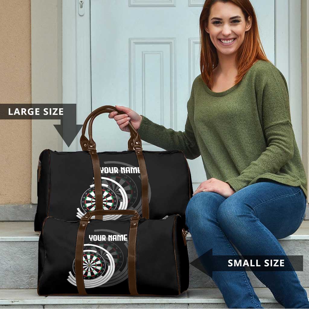 Personalized Black and White Dartboard Travel Bag Bullseye Target Design for Dart Players - Wonder Print Shop