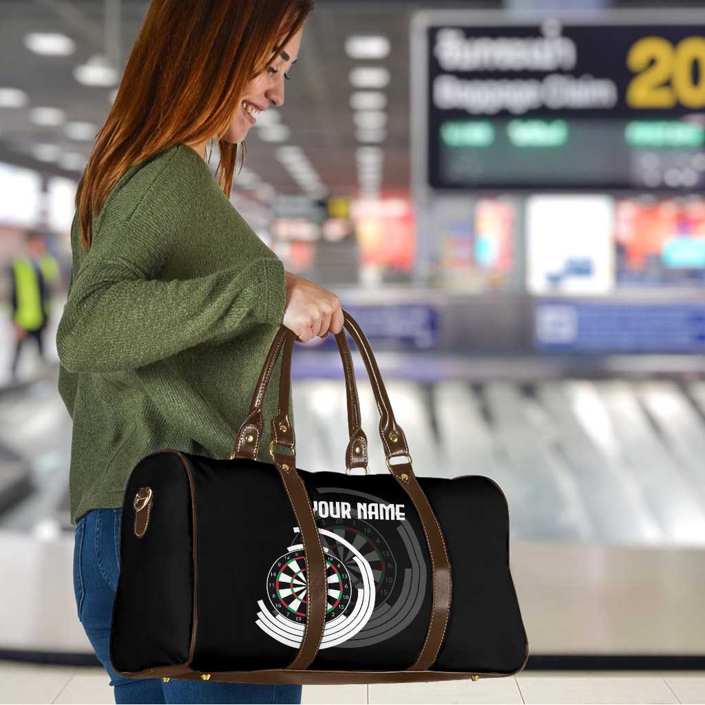 Personalized Black and White Dartboard Travel Bag Bullseye Target Design for Dart Players - Wonder Print Shop
