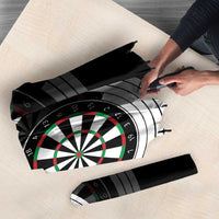 Personalized Black and White Dartboard Umbrella Bullseye Target Design for Dart Players - Wonder Print Shop