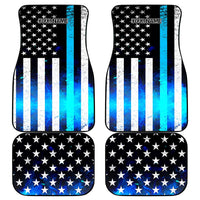 Personalized Blue Flame American Flag Dart Car Mats Patriotic Dartboard Design - Wonder Print Shop