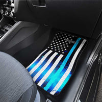 Personalized Blue Flame American Flag Dart Car Mats Patriotic Dartboard Design - Wonder Print Shop