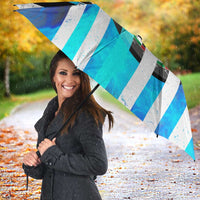 Personalized Blue Flame American Flag Dart Umbrella Patriotic Dartboard Design - Wonder Print Shop