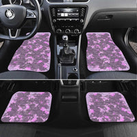 Rosa Parks Car Mats Purple Floral Pattern Civil Rights Tribute Bold Name Repeated Text Design - Wonder Print Shop