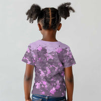 Rosa Parks Kid T shirt Purple Floral Pattern Civil Rights Tribute Bold Name Repeated Text Design TS04