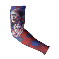 Rosa Parks Arm Sleeves Red Blue Abstract Art Portrait Sitting Down to Stand Up Quote Civil Rights Tribute - Wonder Print Shop
