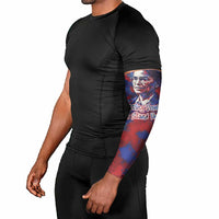 Rosa Parks Arm Sleeves Red Blue Abstract Art Portrait Sitting Down to Stand Up Quote Civil Rights Tribute - Wonder Print Shop