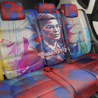 Rosa Parks Back Car Seat Cover Red Blue Abstract Art Portrait Sitting Down to Stand Up Quote Civil Rights Tribute - Wonder Print Shop