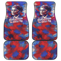Rosa Parks Car Mats Red Blue Abstract Art Portrait Sitting Down to Stand Up Quote Civil Rights Tribute - Wonder Print Shop