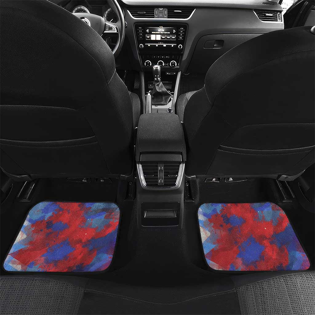 Rosa Parks Car Mats Red Blue Abstract Art Portrait Sitting Down to Stand Up Quote Civil Rights Tribute - Wonder Print Shop