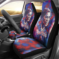 Rosa Parks Car Seat Cover Red Blue Abstract Art Portrait Sitting Down to Stand Up Quote Civil Rights Tribute - Wonder Print Shop