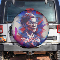 Rosa Parks Spare Tire Cover Red Blue Abstract Art Portrait Sitting Down to Stand Up Quote Civil Rights Tribute - Wonder Print Shop