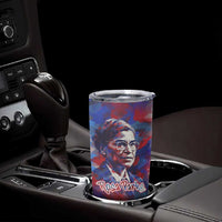 Rosa Parks Tumbler Cup Red Blue Abstract Art Portrait Sitting Down to Stand Up Quote Civil Rights Tribute - Wonder Print Shop