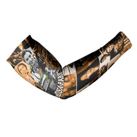 Rosa Parks Arm Sleeves Sepia Collage Design Civil Rights Icon I Believe There Is Only One Race Quote - Wonder Print Shop