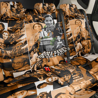 Rosa Parks Back Car Seat Cover Sepia Collage Design Civil Rights Icon I Believe There Is Only One Race Quote - Wonder Print Shop