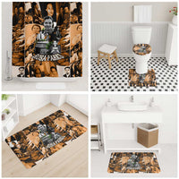 Rosa Parks Bathroom Set Sepia Collage Design Civil Rights Icon I Believe There Is Only One Race Quote - Wonder Print Shop