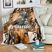 Rosa Parks Blanket Sepia Collage Design Civil Rights Icon I Believe There Is Only One Race Quote - undefined