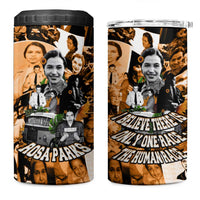 Rosa Parks 4 in 1 Can Cooler Tumbler Sepia Collage Design Civil Rights Icon I Believe There Is Only One Race Quote - Wonder Print Shop