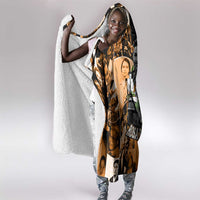 Rosa Parks Hooded Blanket Sepia Collage Design Civil Rights Icon I Believe There Is Only One Race Quote - Wonder Print Shop
