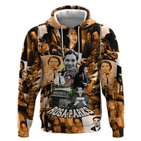 Rosa Parks Hoodie Sepia Collage Design Civil Rights Icon I Believe There Is Only One Race Quote - Wonder Print Shop