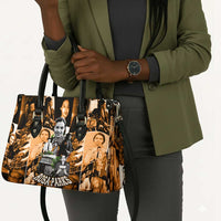 Rosa Parks Leather Bag Sepia Collage Design Civil Rights Icon I Believe There Is Only One Race Quote - Wonder Print Shop