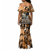 Rosa Parks Mermaid Dress Sepia Collage Design Civil Rights Icon I Believe There Is Only One Race Quote TS04