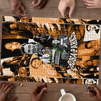 Rosa Parks Puzzle Sepia Collage Design Civil Rights Icon I Believe There Is Only One Race Quote - Wonder Print Shop